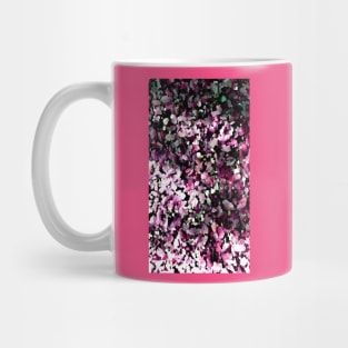 Floral pink leaves abstract Mug